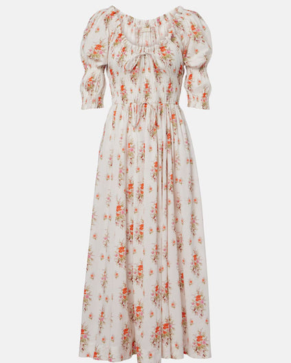 DÔEN Ischia Dress in Rose Petit Bouquet De Chamonix