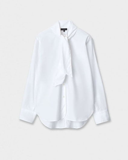 Rag & Bone Alice Tie Poplin Shirt - White