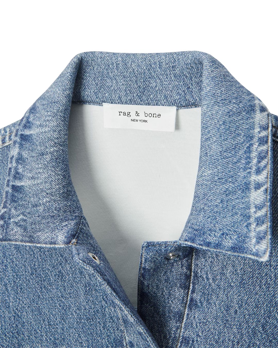 Rag & Bone Miramar Mallow Denim-Effect Trucker Jacket - Sutton