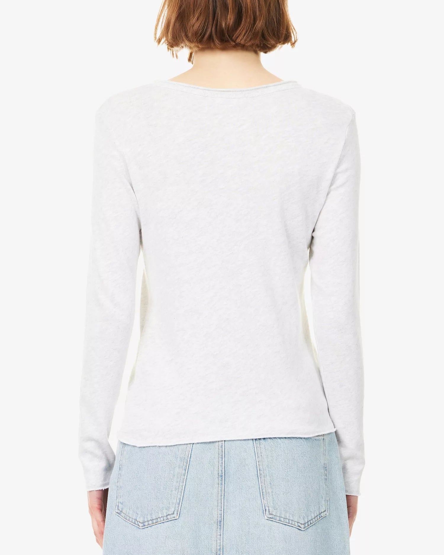American Vintage Sonoma 02 LS Scoop Neck - Arctic Chine