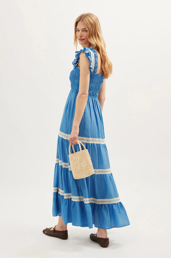 RIXO Aubrie Dress in Blue