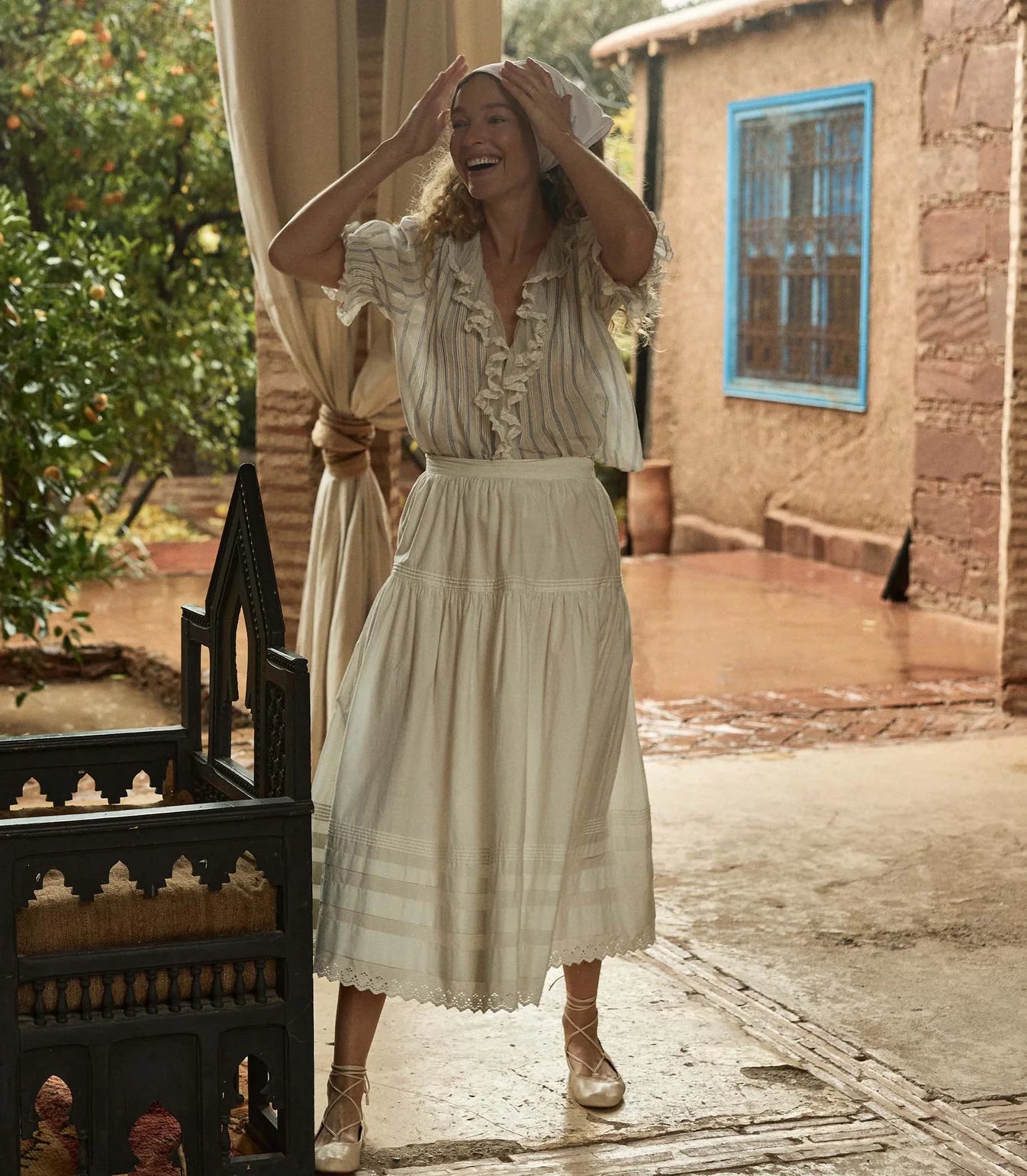 DÔEN Henri Top in Saint-Aurélie Stripe