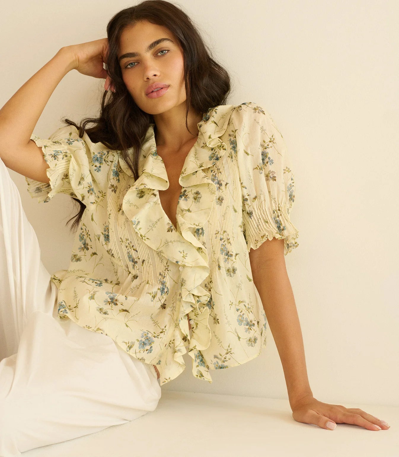 DÔEN Henri Top in Sunshine Prairie Rose
