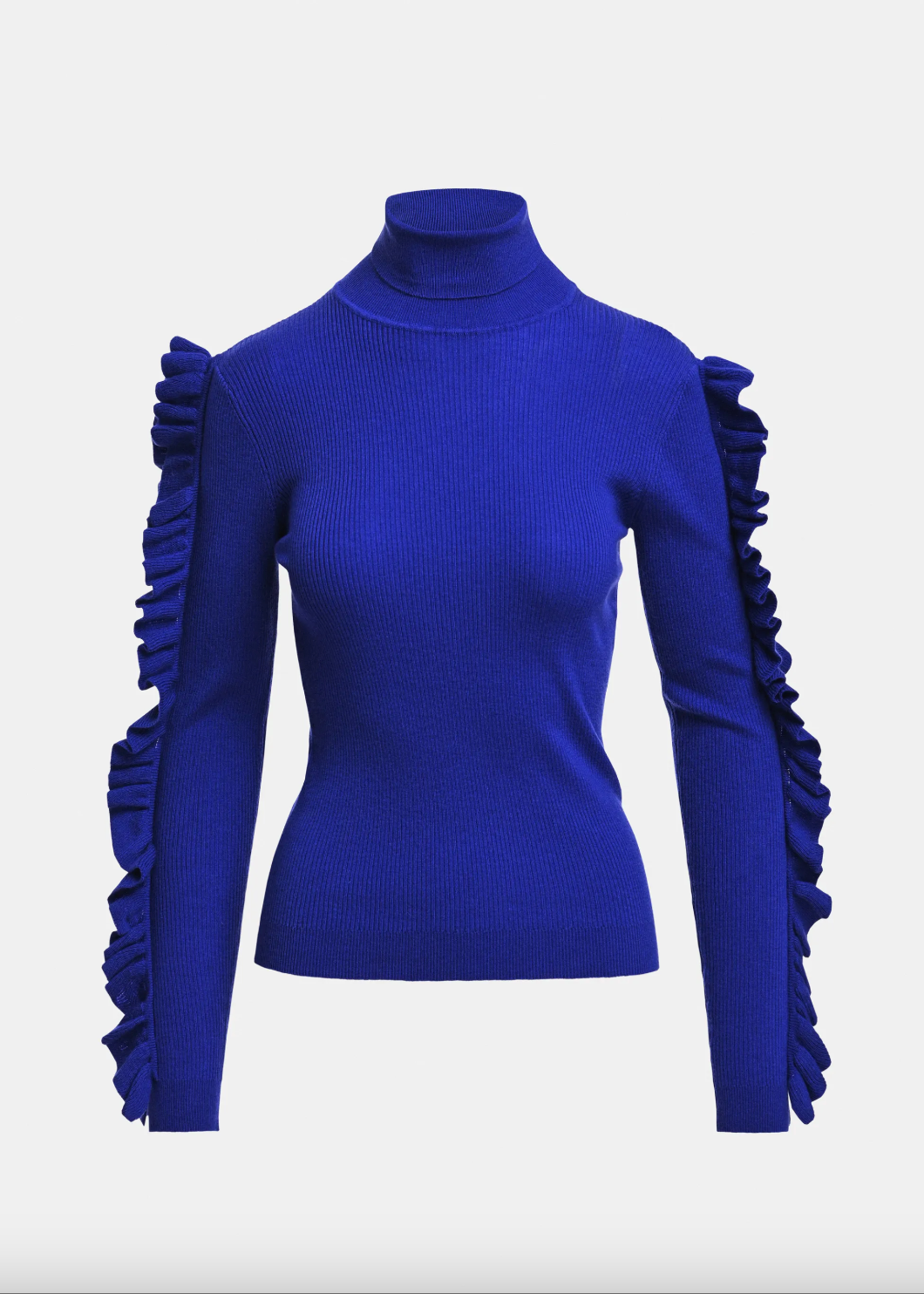 Essentiel Antwerp Kitty Pullover with Frills - Indigo Ink
