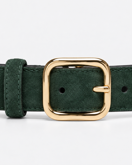 Essentiel Antwerp Kusual Leather Belt - Forest Whisper