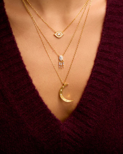 MYA BAY  Majestic Eye Necklace - White