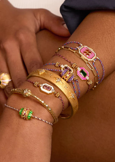 MYA BAY Trefle Boheme Bracelet - Fuchsia