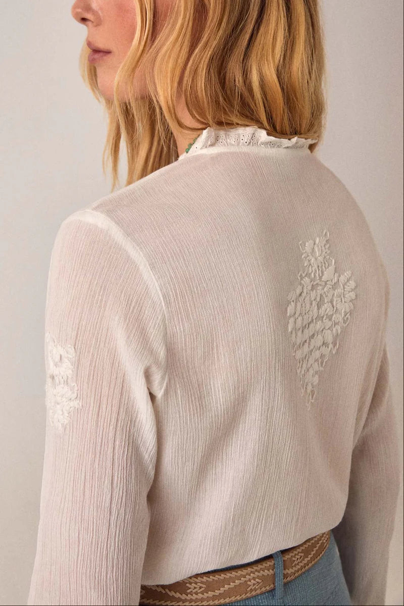 Maison Hotel Gabriela Bilbao Blouse in Off White