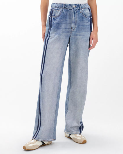 Rag & Bone Miramar Wide Leg Track Pant in Coney