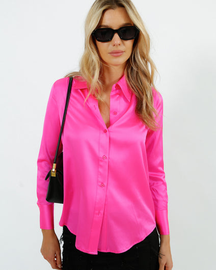 PARK Fia Shirt in Fluro Pink