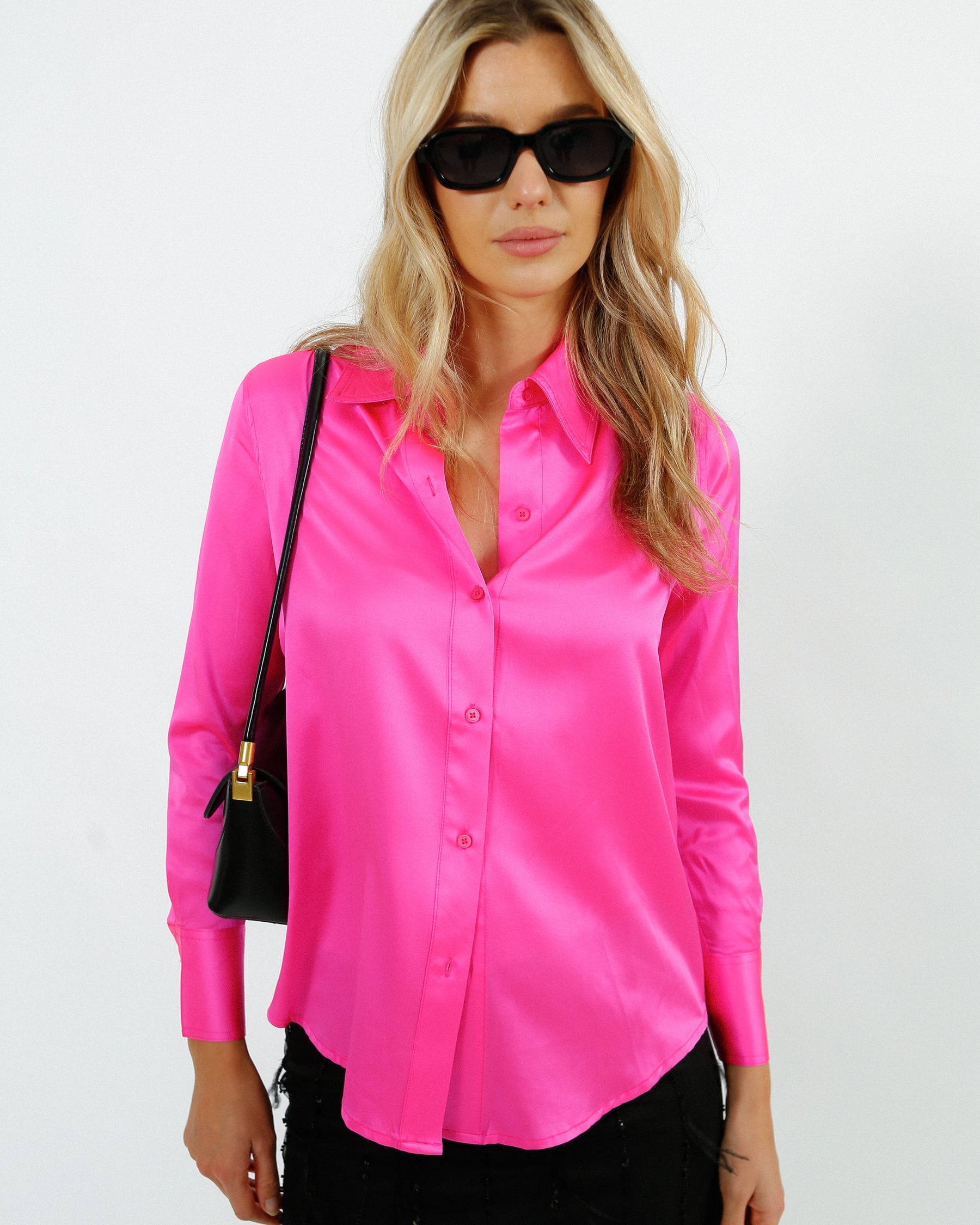 PARK Fia Shirt in Fluro Pink