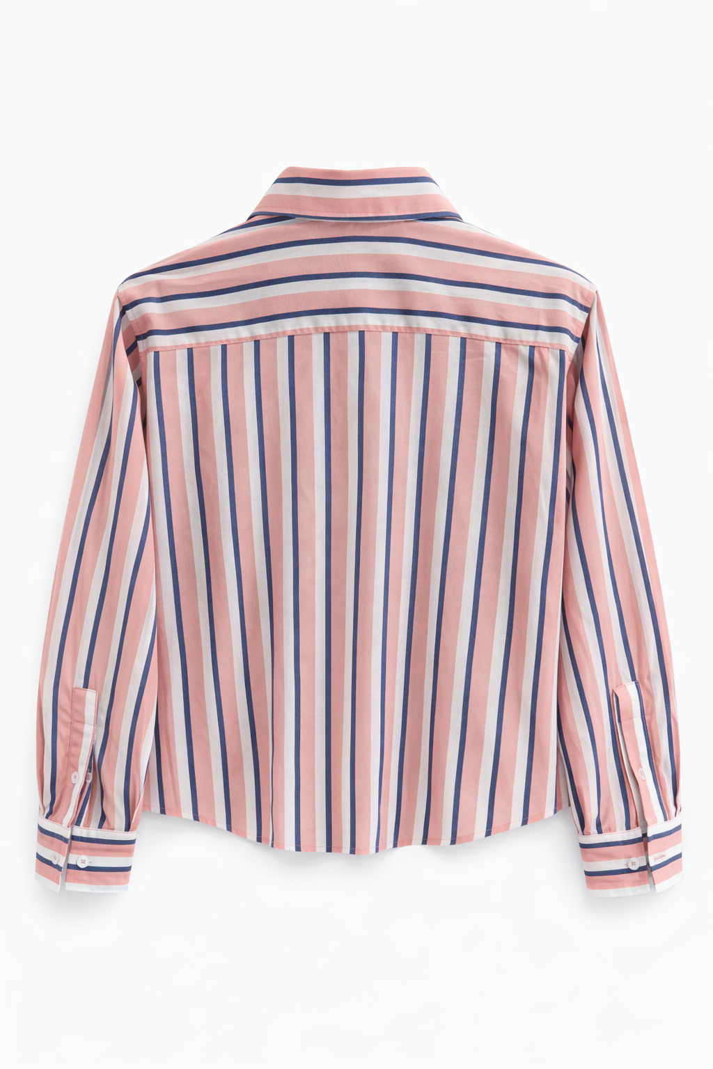 PARK Holkham Shirt in Pink, Blue Stripe