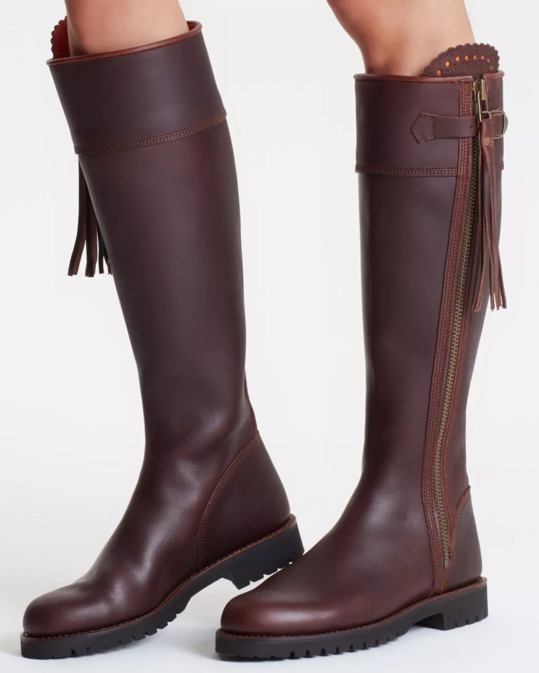 Penelope Chilvers Long Tassel Boot in Conker