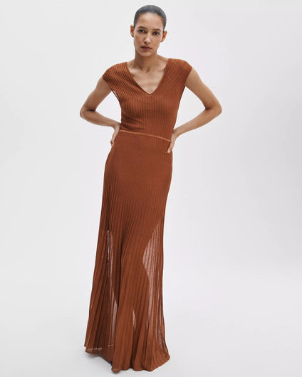 Rag & Bone Aubrey Maxi Dress - Rust