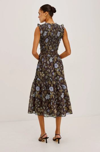 Rails Vivier Shirred Midi Dress - Willow