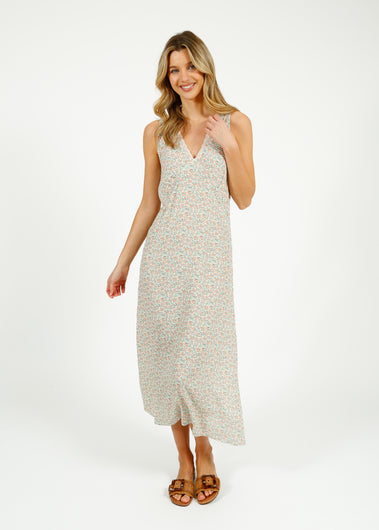 Primrose Park Mel Dress in Block Print Cream