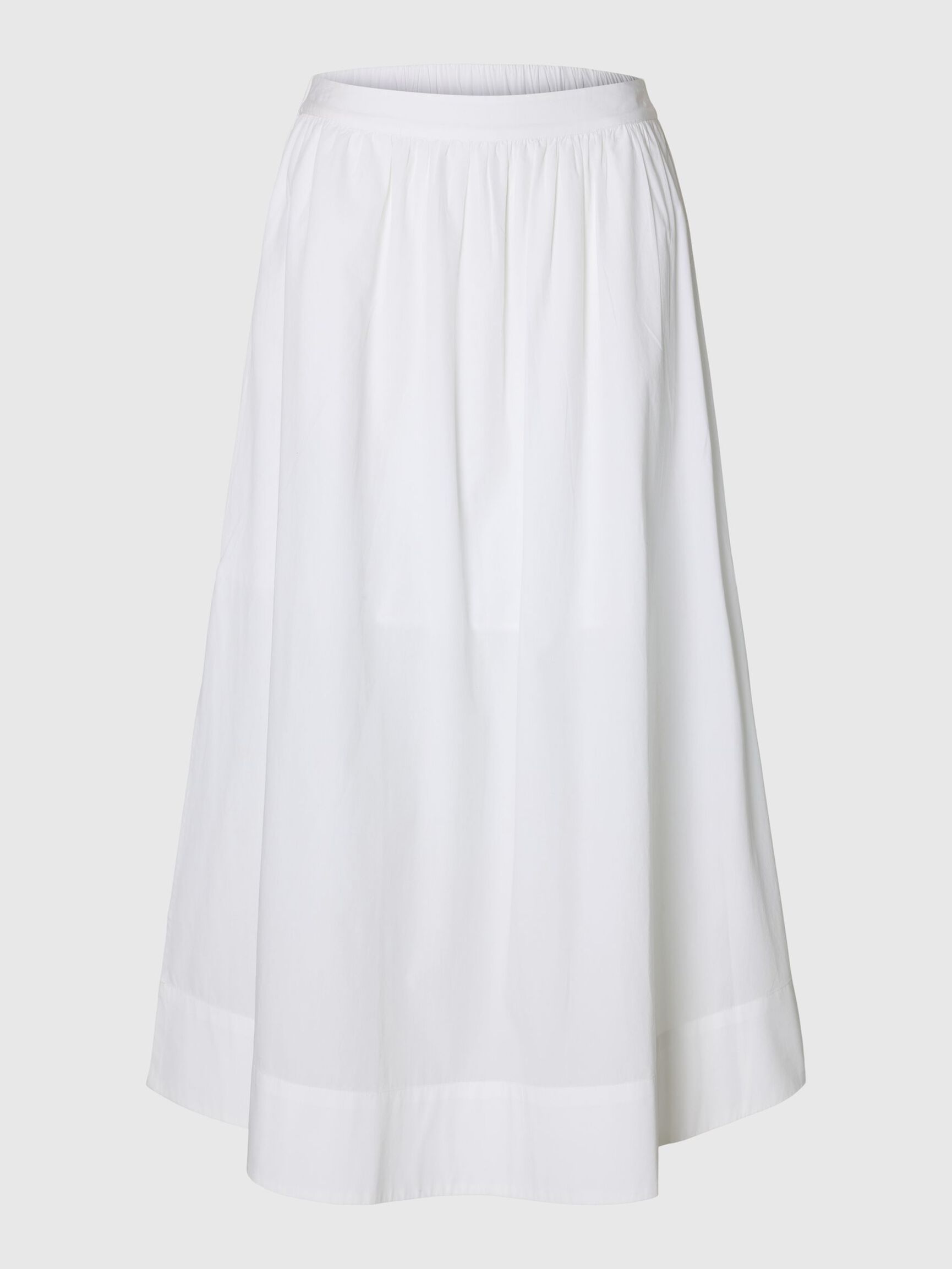 SELECTED Blair Ankle Split Skirt in White