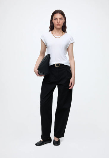 SELECTED Millie Barrel-Leg Trousers - Black
