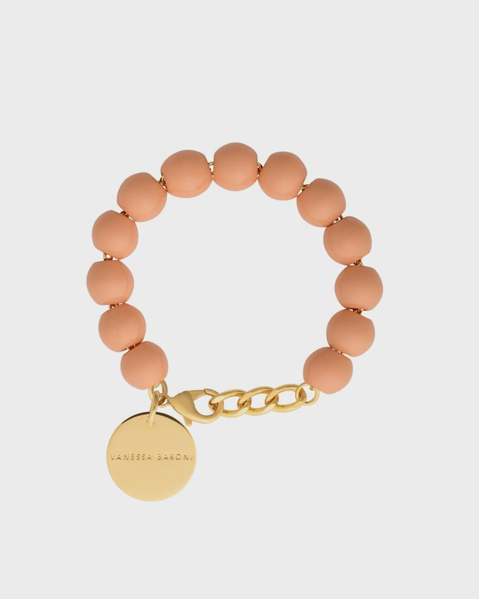 Vanessa Baroni Mini Beads Bracelet in Peach