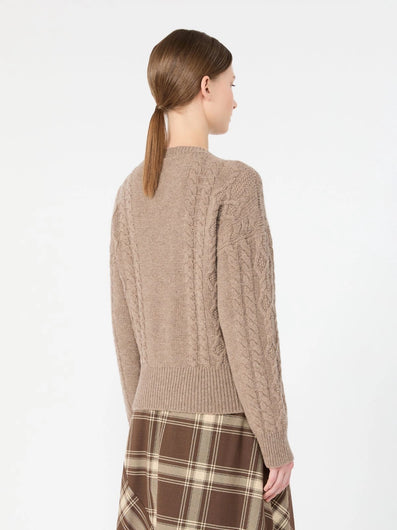 Weekend Maxmara Alben Cable Knit - Hazelnut
