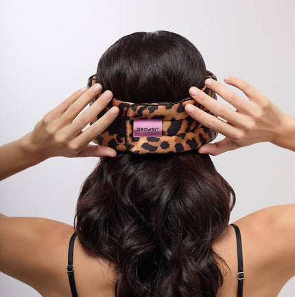 DROWSY Silk Sleep Mask - Paradiso Wild Thing Leopard Print