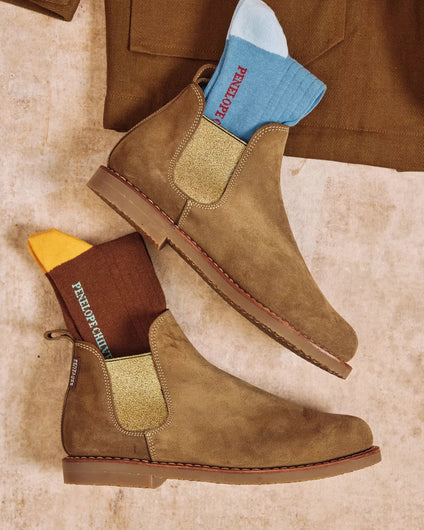 Penelope Chilvers Safari Suede Boot in Truffle