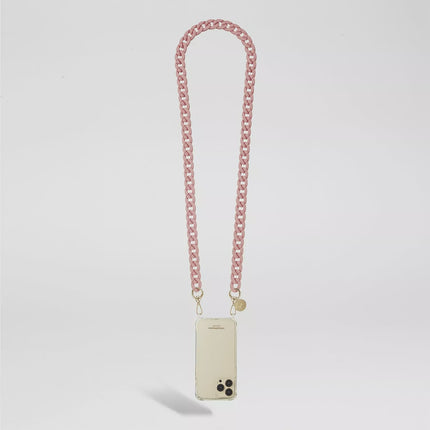 La Coque Francaise Sarah Matte Pink Chain