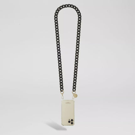 La Coque Francaise Sarah Matte Black Chain